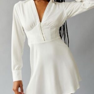 Urban Outfitters White Button-Up Shirt